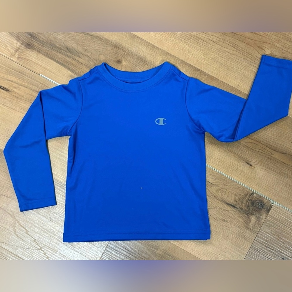 Champion Kids Vibrant Blue Long Sleeve Tee